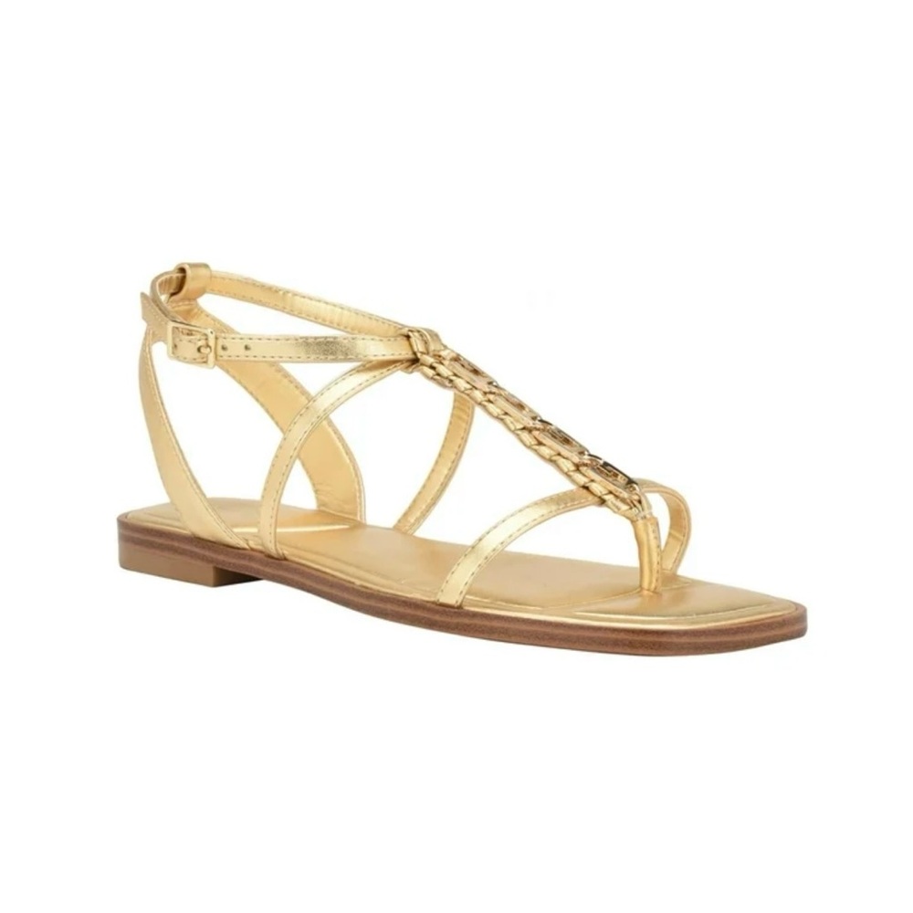 New ~ Guess Raima Faux Leather Embellished Strappy Sandals